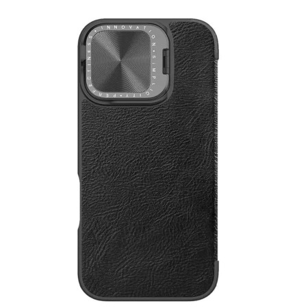 Husa pentru iPhone 16 - Nillkin Qin Prop Leather Case - Black