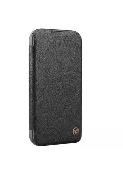 Husa pentru iPhone 16 - Nillkin Qin Prop Leather Case - Black