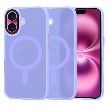 Husa pentru iPhone 16 Plus - HaloFrost, PRO Grip, Light Purple