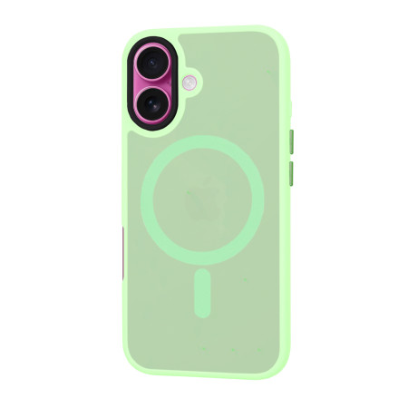 Husa pentru iPhone 16 Plus - HaloFrost, PRO Grip, Light Green