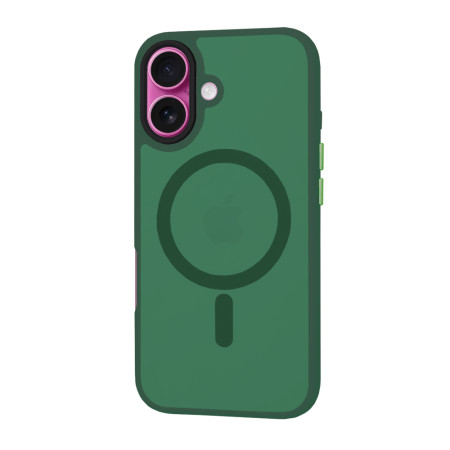 Husa pentru iPhone 16 Plus - HaloFrost, PRO Grip, Midnight Green