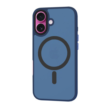 Husa pentru iPhone 16 Plus - HaloFrost, PRO Grip, Deep Blue