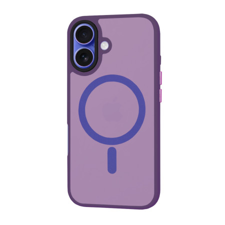 Husa pentru iPhone 16 - HaloFrost, PRO Grip, Deep Purple