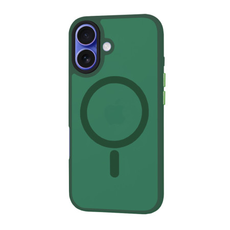 Husa pentru iPhone 16 - HaloFrost, PRO Grip, Midnight Green