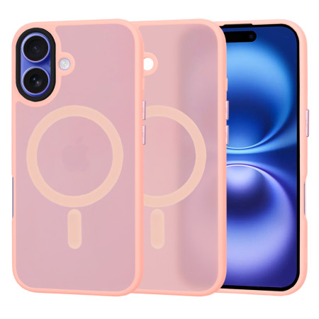 Husa pentru iPhone 16 - HaloFrost, PRO Grip, Pink