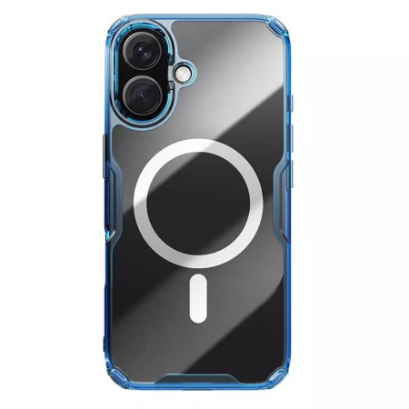 Husa pentru iPhone 16 Plus - Nillkin Nature TPU Pro Magnetic Case - Blue