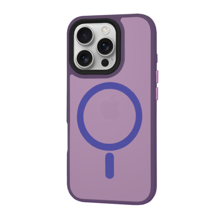 Husa pentru iPhone 16 Pro - HaloFrost, PRO Grip, Deep Purple