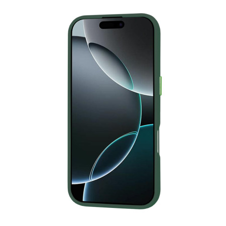 Husa pentru iPhone 16 Pro - HaloFrost, PRO Grip, Midnight Green