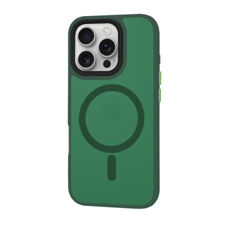 Husa pentru iPhone 16 Pro - HaloFrost, PRO Grip, Midnight Green