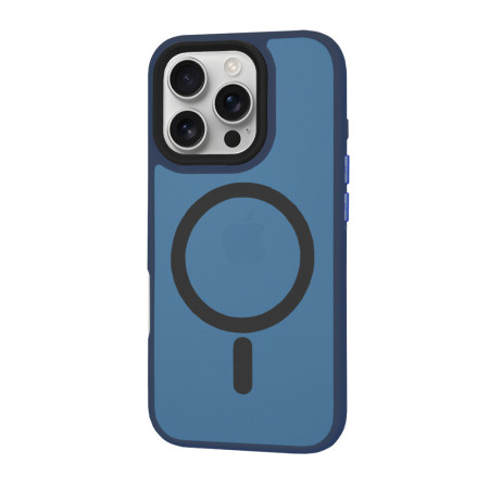 Husa pentru iPhone 16 Pro - HaloFrost, PRO Grip, Deep Blue