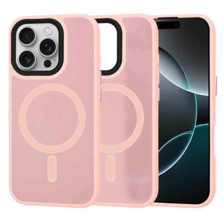 Husa pentru iPhone 16 Pro - HaloFrost, PRO Grip, Pink