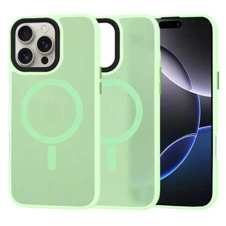 Husa pentru iPhone 16 Pro Max - HaloFrost, PRO Grip, Light Green