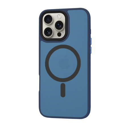 Husa pentru iPhone 16 Pro Max - HaloFrost, PRO Grip, Deep Blue