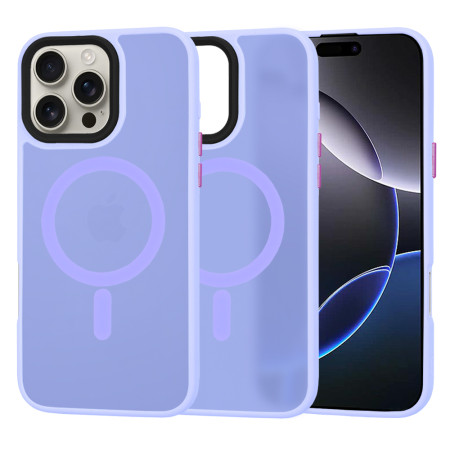 Husa pentru iPhone 16 Pro Max - HaloFrost, PRO Grip, Light Purple