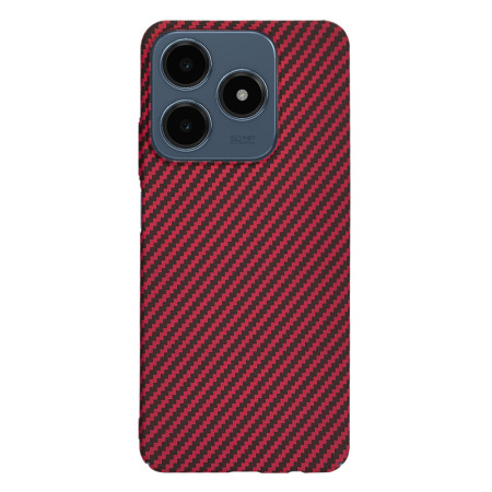 Husa pentru Realme C63 / C61 - Premium CarbonFiber - Red