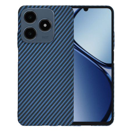 Husa pentru Realme C63 / C61 - Premium CarbonFiber - Cyan