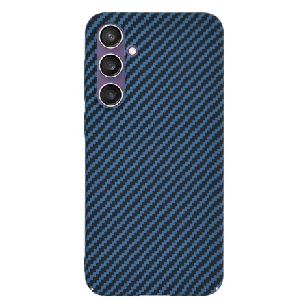 Husa pentru Samsung Galaxy S25 - CarbonFiber Slim - Cyan