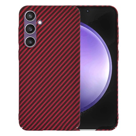 Husa pentru Samsung Galaxy S25 Plus - CarbonFiber Slim - Red