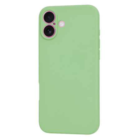 Husa Premium pentru iPhone 16 Plus - SoftFlex, Microfibra in interior, Mint Green