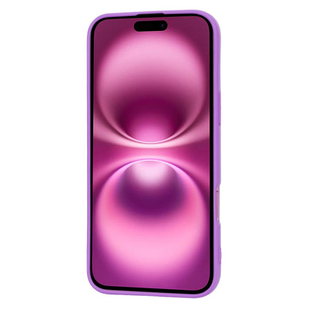 Husa Premium pentru iPhone 16 Plus - SoftFlex, Microfibra in interior, Purple