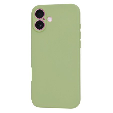 Husa Premium pentru iPhone 16 Plus - SoftFlex, Microfibra in interior, Matcha