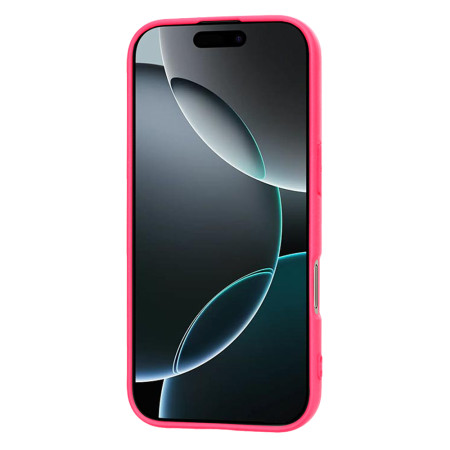 Husa Premium pentru iPhone 16 Pro - SoftFlex, Microfibra in interior, Hot Pink