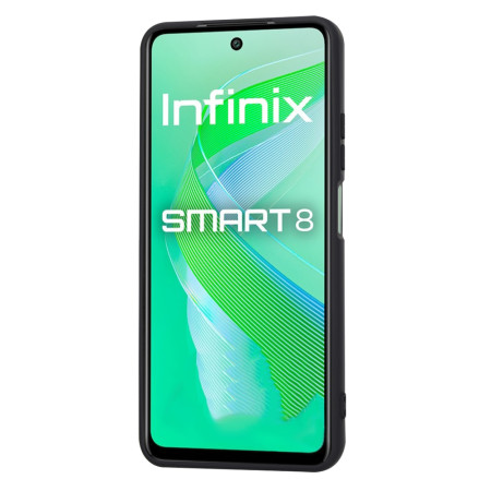 Husa Premium pentru Infinix Smart 8 - SoftFlex, Microfibra in interior, Black