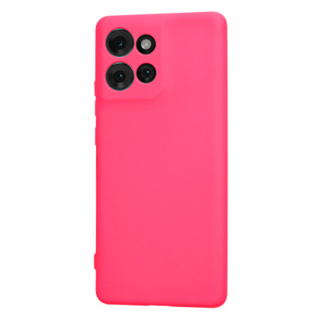 Husa Premium pentru Motorola Edge 50 - SoftFlex, Microfibra in interior, Hot Pink