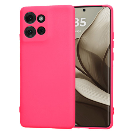 Husa Premium pentru Motorola Edge 50 - SoftFlex, Microfibra in interior, Hot Pink