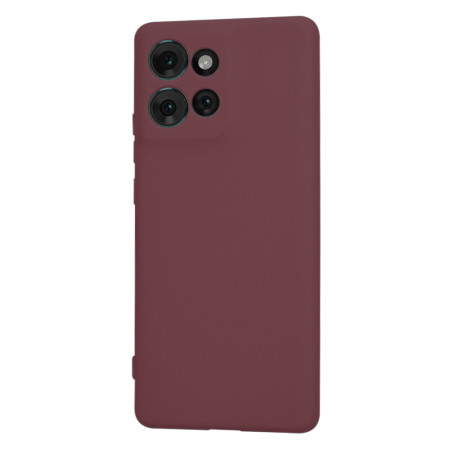 Husa Premium pentru Motorola Edge 50 - SoftFlex, Microfibra in interior,  Plum Red