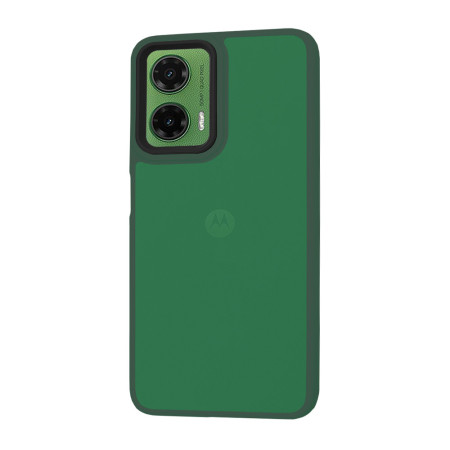 Husa pentru Motorola Moto G35 - HaloFrost, PRO Grip, Midnight Green