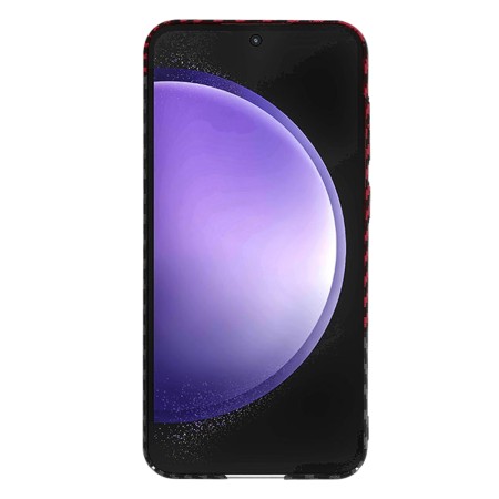 Husa pentru Samsung Galaxy S25 Plus - CarbonFiber Slim - Red Vortex