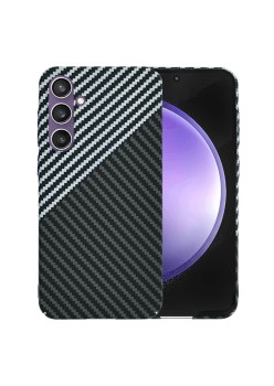 Husa pentru Samsung Galaxy S25 - CarbonFiber Slim - Stealth Gray