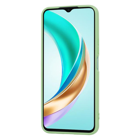 Husa Silicon pentru Honor X6b, Liquid, Protectie PRO Camera, Mint Green