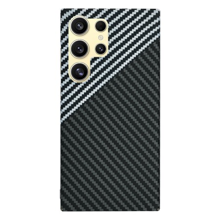 Husa pentru Samsung Galaxy S25 Ultra - CarbonFiber Slim - Stealth Gray