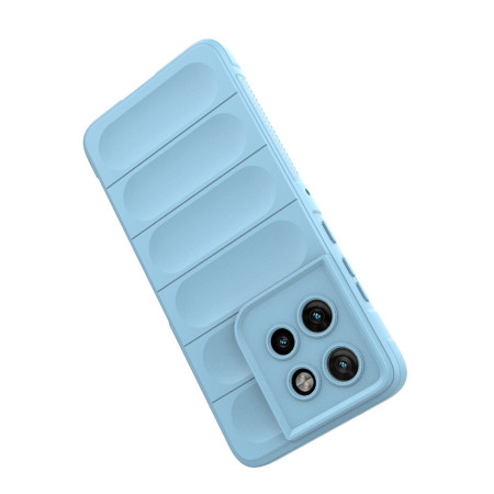 Husa Antisoc pentru Motorola Edge 50 Neo / Motorola ThinkPhone 25, Margini Striate, Magic Shield, Bleu