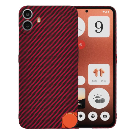 Husa pentru Nothing CMF Phone 1 - CarbonFiber Slim - Red