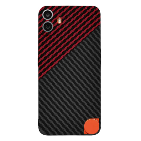 Husa pentru Nothing CMF Phone 1 - CarbonFiber Slim - Red Vortex