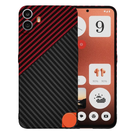 Husa pentru Nothing CMF Phone 1 - CarbonFiber Slim - Red Vortex