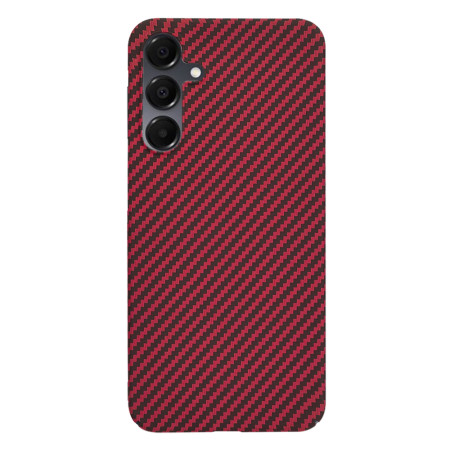 Husa pentru Samsung Galaxy A16 4G / A16 5G - CarbonFiber Slim - Red