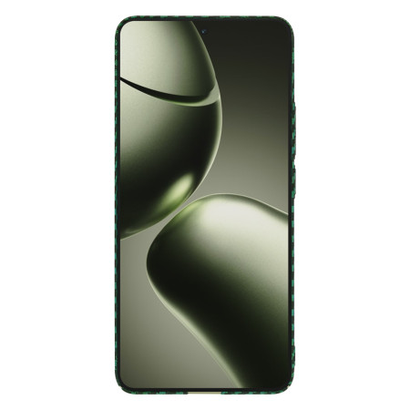 Husa pentru Xiaomi 14T - CarbonFiber Slim - Green