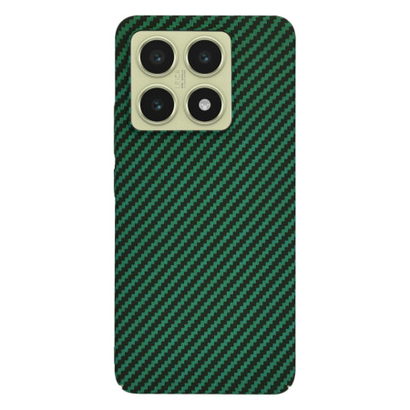 Husa pentru Xiaomi 14T - CarbonFiber Slim - Green