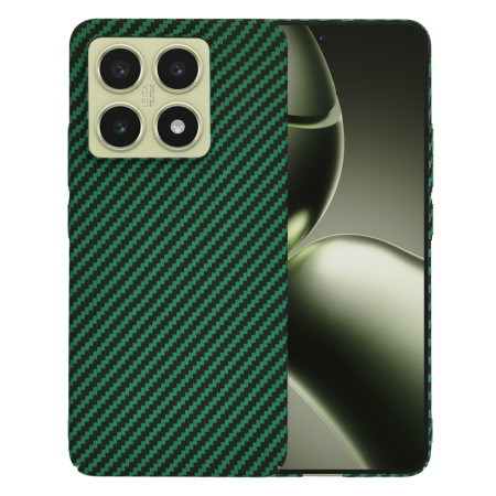 Husa pentru Xiaomi 14T - CarbonFiber Slim - Green