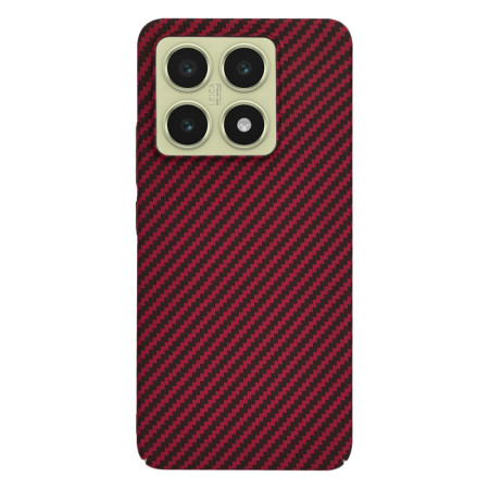 Husa pentru Xiaomi 14T - CarbonFiber Slim - Red