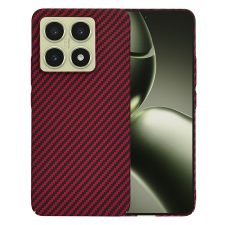 Husa pentru Xiaomi 14T - CarbonFiber Slim - Red