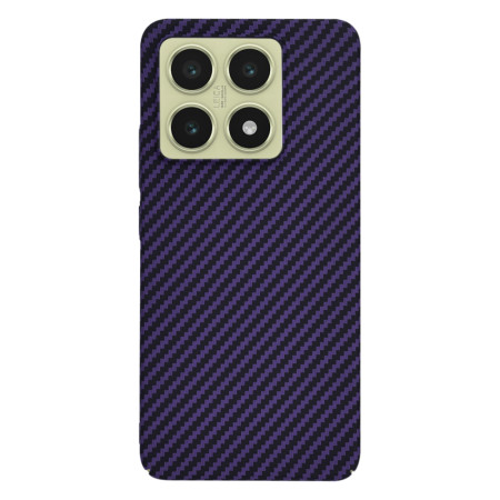 Husa pentru Xiaomi 14T - CarbonFiber Slim - Purple