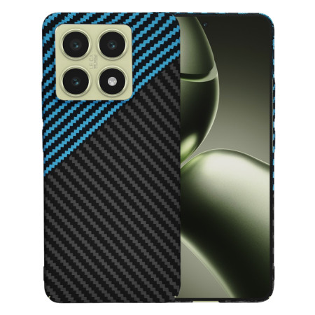 Husa pentru Xiaomi 14T - CarbonFiber Slim - Blue Pulse