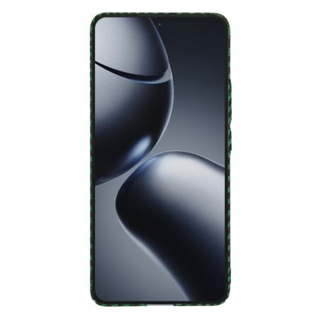 Husa pentru Xiaomi 14T Pro - CarbonFiber Slim - Green