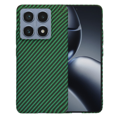 Husa pentru Xiaomi 14T Pro - CarbonFiber Slim - Green