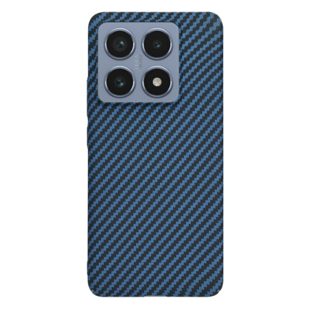 Husa pentru Xiaomi 14T Pro - CarbonFiber Slim - Cyan